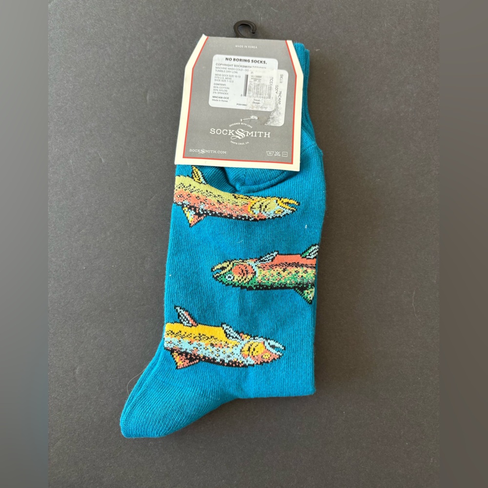 Socksmith Colorful Fish Pattern Socks - Picture 3 of 4
